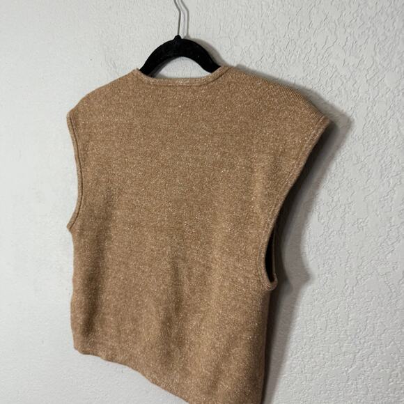 J.Crew Sweater shell with buttons in merino-linen blend Size Large - Picture 4 of 8